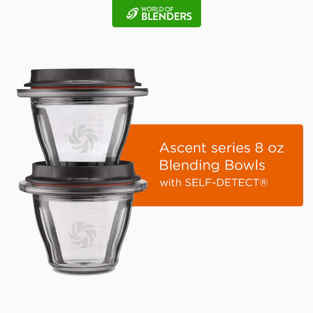 Vitamix Ascent Series Blending Bowls Two 8-Ounce with SELF-DETECT