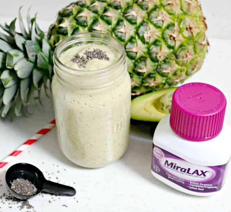 Avocado pineapple smoothie by Confessions of an Over-Worked Mom