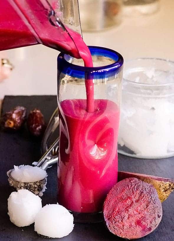 Anti-Inflammatory Red Beet Strawberry Smoothie by iFoodReal