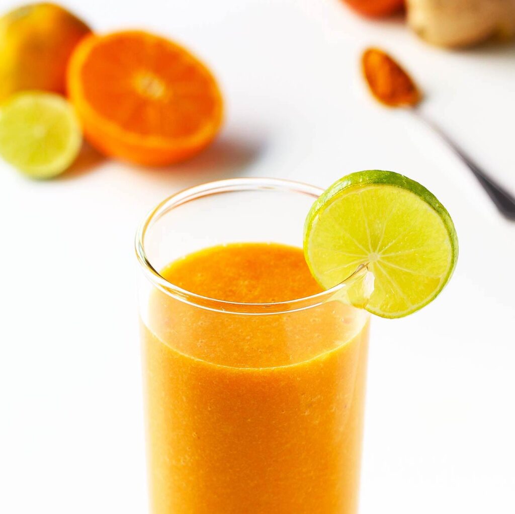 Immune Boosting Citrus Carrot Smoothie by Leelalicious