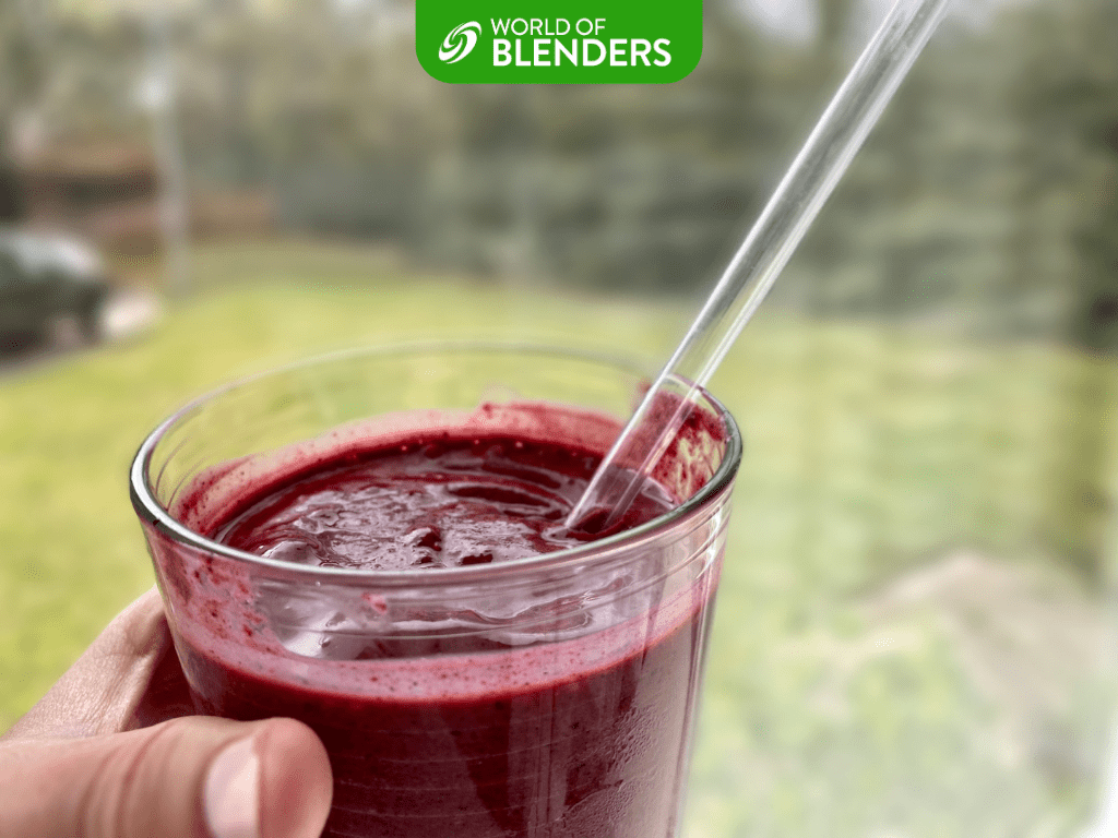 Blending frozen outlet fruit