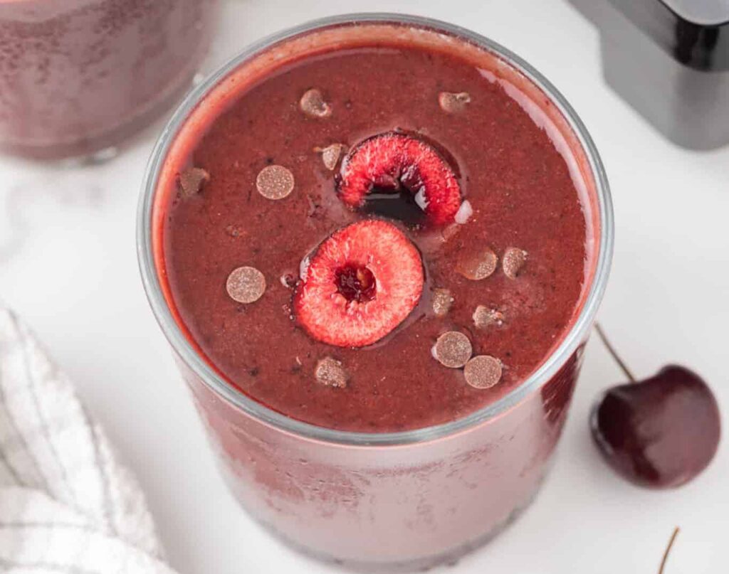 chocolate cherry smoothie