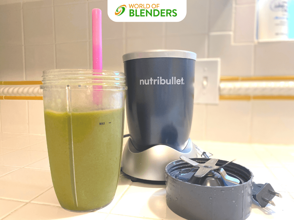 smooth green smoothie using blending tips