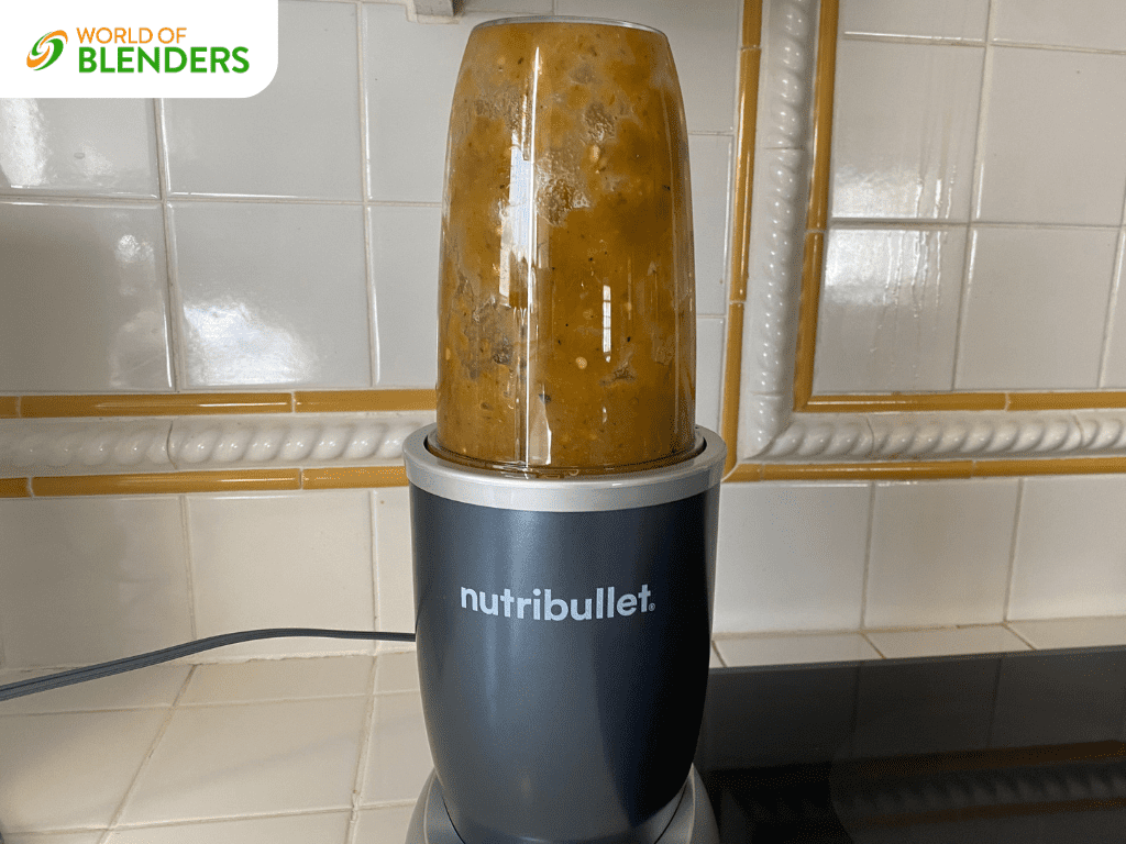 chopping vegetables in nutribullet