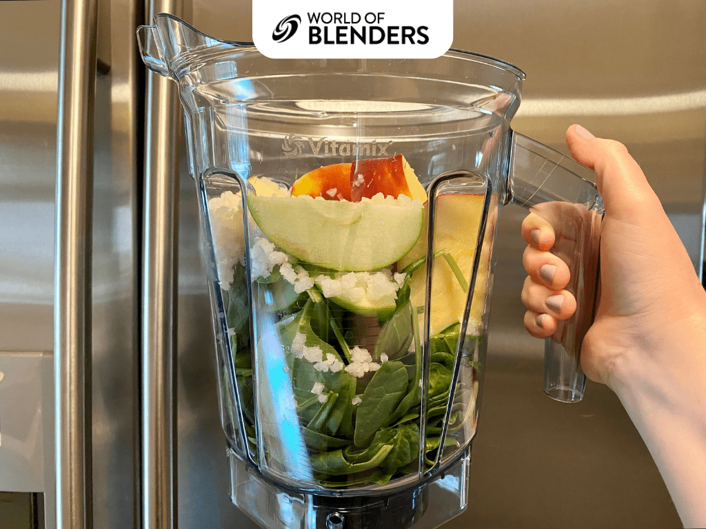 Fruit and vegetables in Vitamix blender