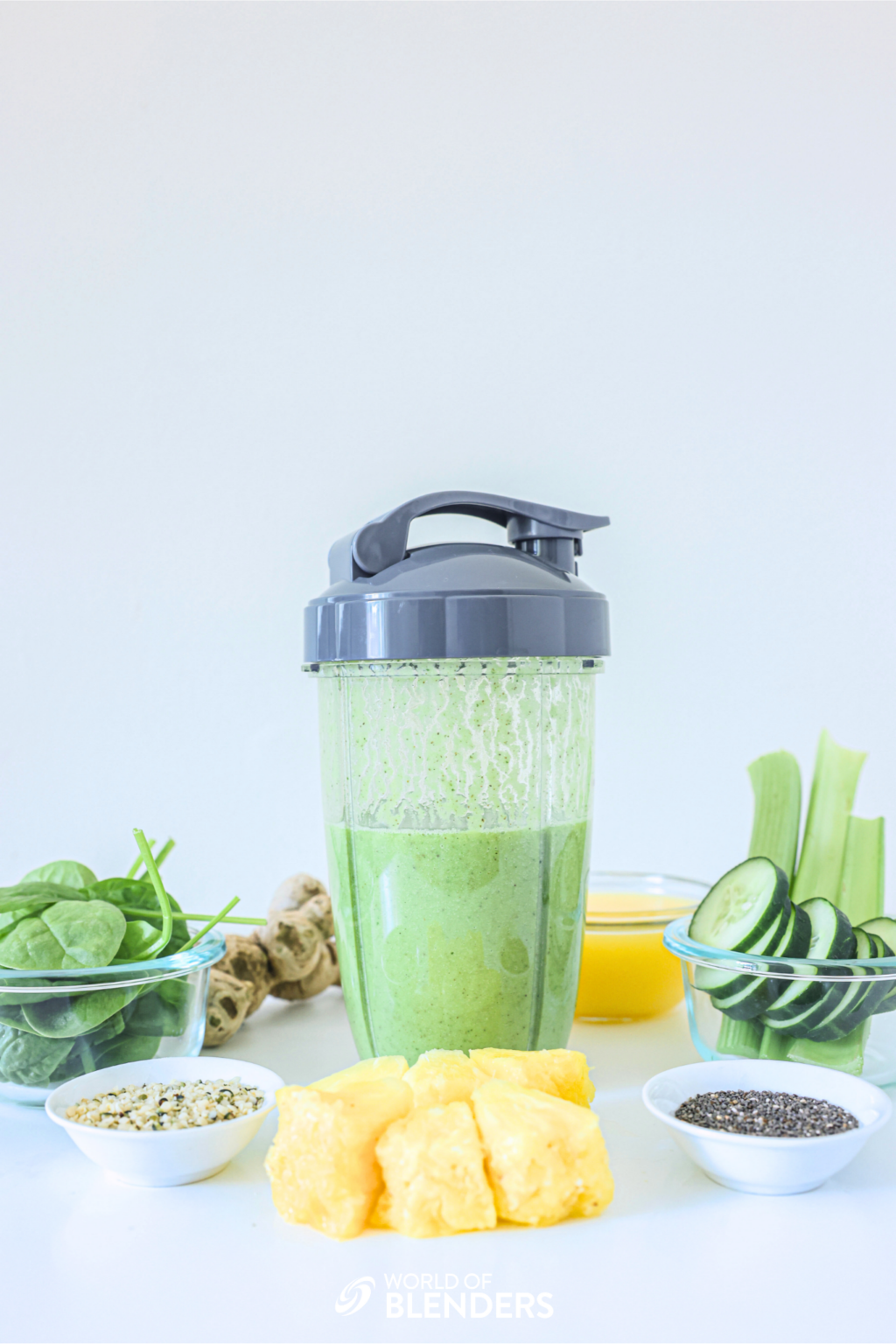 Healthy Green Detox Smoothie (15g of Fiber!)