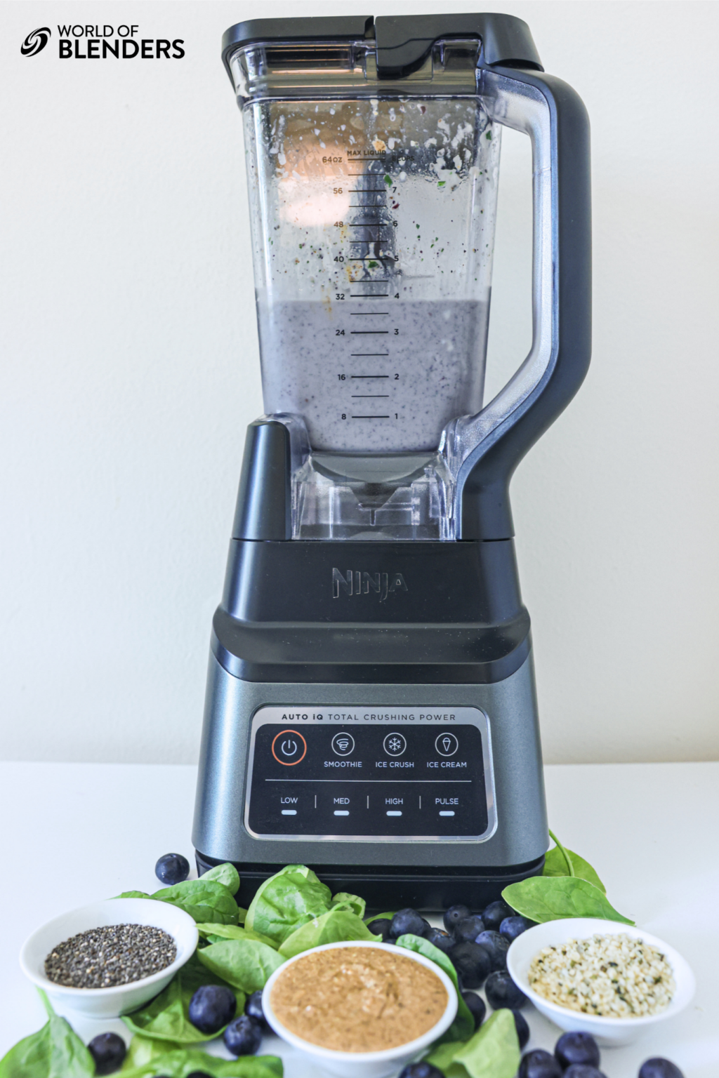 High Protein Green Smoothie (35g of Protein + 12g of Fiber)