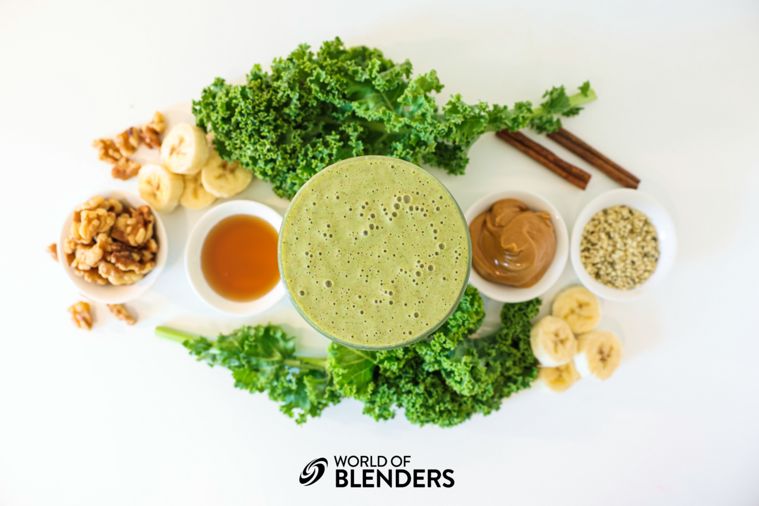 Healthy Kale Banana Smoothie (only 350 cals!) World of Blenders